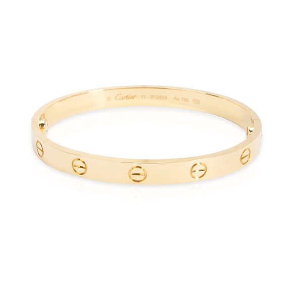 Cartier Love Bracelet in 18K Yellow Gold (Size 17) - Picture 1 of 4